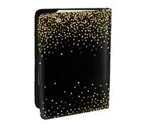 Wykjtwo Modello glitter oro, Porta passaporto da viaggio in pelle PU Custodia per passaporto Copertine per passaporto da 6,5 pollici