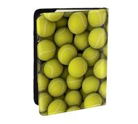 Wykjtwo Palline da tennis, Porta passaporto da viaggio in pelle PU Custodia per passaporto Copertine per passaporto da 6,5 pollici