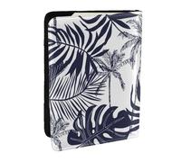 Wykjtwo Palme tropicali foglie Silhouette hawaiana, Porta passaporto da viaggio in pelle PU Custodia per passaporto Copertine per passaporto da 6,5 pollici