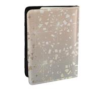 Wykjtwo Scintilla di lamina di stelle dorate glamour vintage, Porta passaporto da viaggio in pelle PU Custodia per passaporto Copertine per passaporto da 6,5 pollici