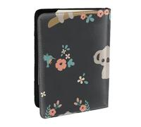 Wykjtwo Simpatico animale Koala 3D, Porta passaporto da viaggio in pelle PU Custodia per passaporto Copertine per passaporto da 6,5 pollici