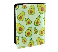 Wykjtwo Simpatico avocado stampato, Porta passaporto da viaggio in pelle PU Custodia per passaporto Copertine per passaporto da 6,5 pollici