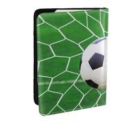Wykjtwo Sport Calcio Calcio, Porta passaporto da viaggio in pelle PU Custodia per passaporto Copertine per passaporto da 6,5 pollici