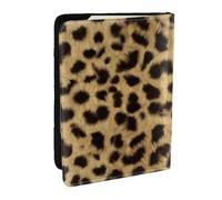 Wykjtwo Stampa animalier leopardata, Porta passaporto da viaggio in pelle PU Custodia per passaporto Copertine per passaporto da 6,5 pollici