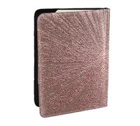Wykjtwo Stampato rosa oro rosa, Porta passaporto da viaggio in pelle PU Custodia per passaporto Copertine per passaporto da 6,5 pollici