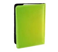 Wykjtwo Verde lime, Porta passaporto da viaggio in pelle PU Custodia per passaporto Copertine per passaporto da 6,5 pollici