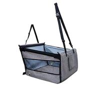 WYKNINE Seggiolino Auto Cane per Honda s660 2015-2022,Sedile Dell'Auto Indietro Animali Domestici Trasportabile Pieghevole Lavabile Stabile Facile da Installare,Grey