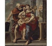 WYKUJMYTO Dipinti Famosi Stampa su Tela Astratto Mural Dipinto Agar esce dalla casa di Abramo di Pier Francesco Mola Per la Decorazione del Soggiorno 60x90cm