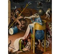 WYKUJMYTO Dipinti Famosi Stampa su Tela Astratto Mural Dipinto Discesa Di Cristo Agli Inferi Di Hieronymus Boske Per la Decorazione del Soggiorno 60x90cm