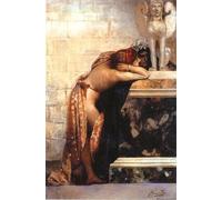 WYKUJMYTO Dipinti Famosi Stampa su Tela Astratto Mural Dipinto Due figure di una statua della Sfinge Henryk Hector Siemiradzki Per la Decorazione del Soggiorno 60x90cm