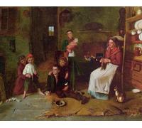 WYKUJMYTO Dipinti Famosi Stampa su Tela Astratto Mural Dipinto i nuovi calzoni di Edward Charles Barnes Per la Decorazione del Soggiorno 60x90cm