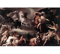 WYKUJMYTO Dipinti Famosi Stampa su Tela Astratto Mural Dipinto il Ratto di Proserpina Heintz il Vecchio Per la Decorazione del Soggiorno 60x90cm
