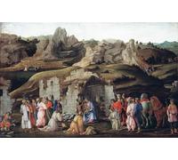 WYKUJMYTO Dipinti Famosi Stampa su Tela Astratto Mural Dipinto l'Adorazione dei Magi Filippino Lippi Per la Decorazione del Soggiorno 60x90cm