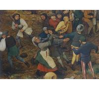 WYKUJMYTO Dipinti Famosi Stampa su Tela Astratto Mural Dipinto Processione al Calvario di Pieter il Vecchio Bruegel Per la Decorazione del Soggiorno 60x90cm