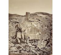 WYKUJMYTO Dipinti Famosi Stampa su Tela Astratto Mural Dipinto Veduta del convento di Mar Saba a Isreal di Félix Bonfils Per la Decorazione del Soggiorno 60x90cm