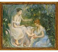 WYKUJMYTO Dipinti Famosi Stampe Artistiche su Tela Olio Dipinto su Tela B.morisot il bagno Dipinto di Berthe Morisot Per la Decorazione della Camera da Letto 60x90cm