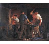 WYKUJMYTO Dipinti Famosi Stampe Artistiche su Tela Olio Dipinto su Tela Fucina Peder Per la Decorazione della Camera da Letto 60x90cm