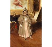 WYKUJMYTO Dipinti Famosi Stampe Artistiche su Tela Olio Dipinto su Tela La mia piccola figlia Dorothy di William Merritt Per la Decorazione della Camera da Letto 60x90cm