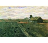 WYKUJMYTO Dipinti Famosi Stampe Artistiche su Tela Olio Dipinto su Tela La Primavera Europa Stanislav Zhukovsky Per la Decorazione della Camera da Letto 60x90cm