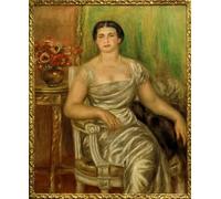 WYKUJMYTO Dipinti Famosi Stampe Artistiche su Tela Olio Dipinto su Tela Ritratto della poetessa Alice Vallières Merzbach di Pierre Auguste Renoir Per la Decorazione della Camera da Letto 60x90cm