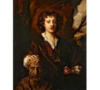 WYKUJMYTO Dipinti Famosi Stampe Artistiche su Tela Olio Dipinto su Tela Ritratto di un giovane di Peter Lely Per la Decorazione della Camera da Letto 60x90cm