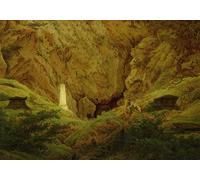 WYKUJMYTO Dipinti Famosi Stampe Artistiche su Tela Olio Dipinto su Tela Tombe Antico Held di Caspar David Friedrich Per la Decorazione della Camera da Letto 60x90cm