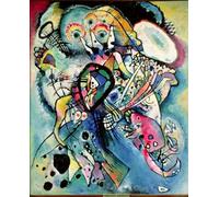 WYKUJMYTO Dipinto su Tela Classico Stampe Immagine Stampe Pittura Composizione di Vasilij Kandinskij Per la Decorazione dell'ufficio 60x90cm