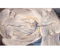 WYKUJMYTO Dipinto su Tela Classico Stampe Immagine Stampe Pittura Dio risponde a Giobbe dal di William Blake Per la Decorazione dell'ufficio 60x90cm