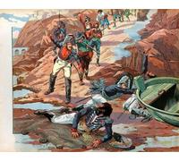 WYKUJMYTO Dipinto su Tela Classico Stampe Immagine Stampe Pittura Gioacchino Murat Dechu re di Napoli fatto prigioniero a Pizzo in Calabria Per la Decorazione dell'ufficio 60x90cm