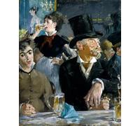 WYKUJMYTO Dipinto su Tela Classico Stampe Immagine Stampe Pittura il Café-concerto di Edouard Manet Per la Decorazione dell'ufficio 60x90cm