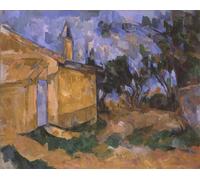 WYKUJMYTO Dipinto su Tela Classico Stampe Immagine Stampe Pittura il Capannone di Jourdan di Paul Cézanne Per la Decorazione dell'ufficio 60x90cm