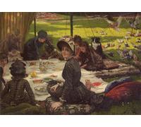 WYKUJMYTO Dipinto su Tela Classico Stampe Immagine Stampe Pittura il picnic di Jacques Per la Decorazione dell'ufficio 60x90cm
