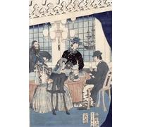 WYKUJMYTO Dipinto su Tela Classico Stampe Immagine Stampe Pittura il Salone di una casa di mercanti stranieri a di Utagawa Sadahide Per la Decorazione dell'ufficio 60x90cm