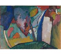 WYKUJMYTO Dipinto su Tela Classico Stampe Immagine Stampe Pittura la cascata. di Vasilij Kandinskij Per la Decorazione dell'ufficio 60x90cm