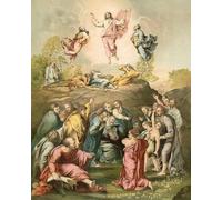 WYKUJMYTO Dipinto su Tela Classico Stampe Immagine Stampe Pittura la Trasfigurazione di Raffaello Sanzio Raffaello Per la Decorazione dell'ufficio 60x90cm