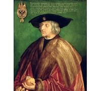 WYKUJMYTO Dipinto su Tela Classico Stampe Immagine Stampe Pittura L'imperatore Massimiliano I di Albrecht Dürer o Dürer Per la Decorazione dell'ufficio 60x90cm