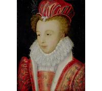 WYKUJMYTO Dipinto su Tela Classico Stampe Immagine Stampe Pittura Marguerite De Valois di François Clouet Per la Decorazione dell'ufficio 60x90cm