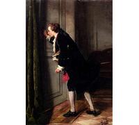 WYKUJMYTO Dipinto su Tela Classico Stampe Immagine Stampe Pittura Peeping Tom Jean Carolus Per la Decorazione dell'ufficio 60x90cm