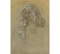 WYKUJMYTO Dipinto su Tela Classico Stampe Immagine Stampe Pittura Poster per i treni per Luchon France di Alphonse Mucha Per la Decorazione dell'ufficio 60x90cm