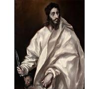 WYKUJMYTO Dipinto su Tela Classico Stampe Immagine Stampe Pittura San Bartolomeo di El Greco Per la Decorazione dell'ufficio 60x90cm