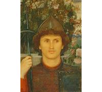 WYKUJMYTO Dipinto su Tela Classico Stampe Immagine Stampe Pittura San Giorgio di Marie Spartali Stillman Per la Decorazione dell'ufficio 60x90cm