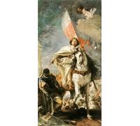 WYKUJMYTO Dipinto su Tela Classico Stampe Immagine Stampe Pittura San Maggiore alla conquista dei Mori di Battista Tiepolo Per la Decorazione dell'ufficio 60x90cm