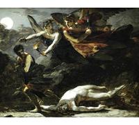 WYKUJMYTO Dipinto su Tela Classico Stampe Immagine Stampe Pittura Studio per Giustizia e vendetta divina che perseguono il crimine di Pierre paul Prud'hon Per la Decorazione dell'ufficio 60x90cm