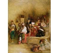 WYKUJMYTO Dipinto su Tela Classico Stampe Immagine Stampe Pittura un messaggero tartaro che racconta le notizie di St Jean D'acre di David Wilkie Per la Decorazione dell'ufficio 60x90cm