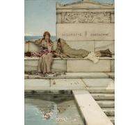 WYKUJMYTO Dipinto su Tela Classico Stampe Immagine Stampe Pittura Xanthe e Phaon di Lawrence Alma Tadema Per la Decorazione dell'ufficio 60x90cm