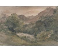 WYKUJMYTO Famoso Quadri Moderni Artistico Poster Borrowdale Evening After a Fine Day Ottobre di John Constable Per la Decorazione Domestica 60x90cm
