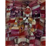 WYKUJMYTO Famoso Quadri Moderni Artistico Poster Il Giardino delle Rose Catinaccio di Paul Klee Per la Decorazione Domestica 60x90cm