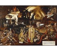 WYKUJMYTO Famoso Quadri Moderni Artistico Poster il Giudizio Universale di Hieronymus Boske Per la Decorazione Domestica 60x90cm