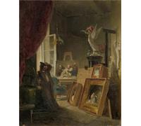WYKUJMYTO Famoso Quadri Moderni Artistico Poster il pittore di storia di Carl Spitzweg Per la Decorazione Domestica 60x90cm