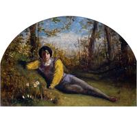 WYKUJMYTO Famoso Quadri Moderni Artistico Poster lo studio olio del giovane poeta di un artista famoso Per la Decorazione Domestica 60x90cm
